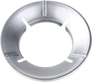 كاستويف حامل حلقي للمقلاة من الستانلس ستيل رف للموقد والغاز والموقد والمواقد والمطبخ موقد الغاز المنزلي ابيض