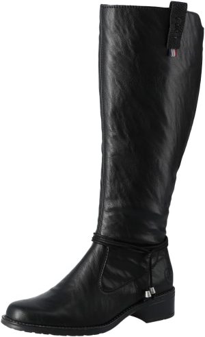 حذاء برقبة طويلة للركبة للنساء موديل Z7361، اصطناعي