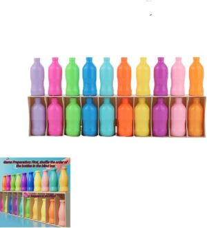 لعبة مطابقة الالوان الاسلامية للاطفال المسلمين - لعبة ذاكرة تعليمية مع 20 زجاجة، هدية عيد للاطفال الصغار لتعلم الالوان، نشاط امن للصحراء للفصول الدراسية والعائلة