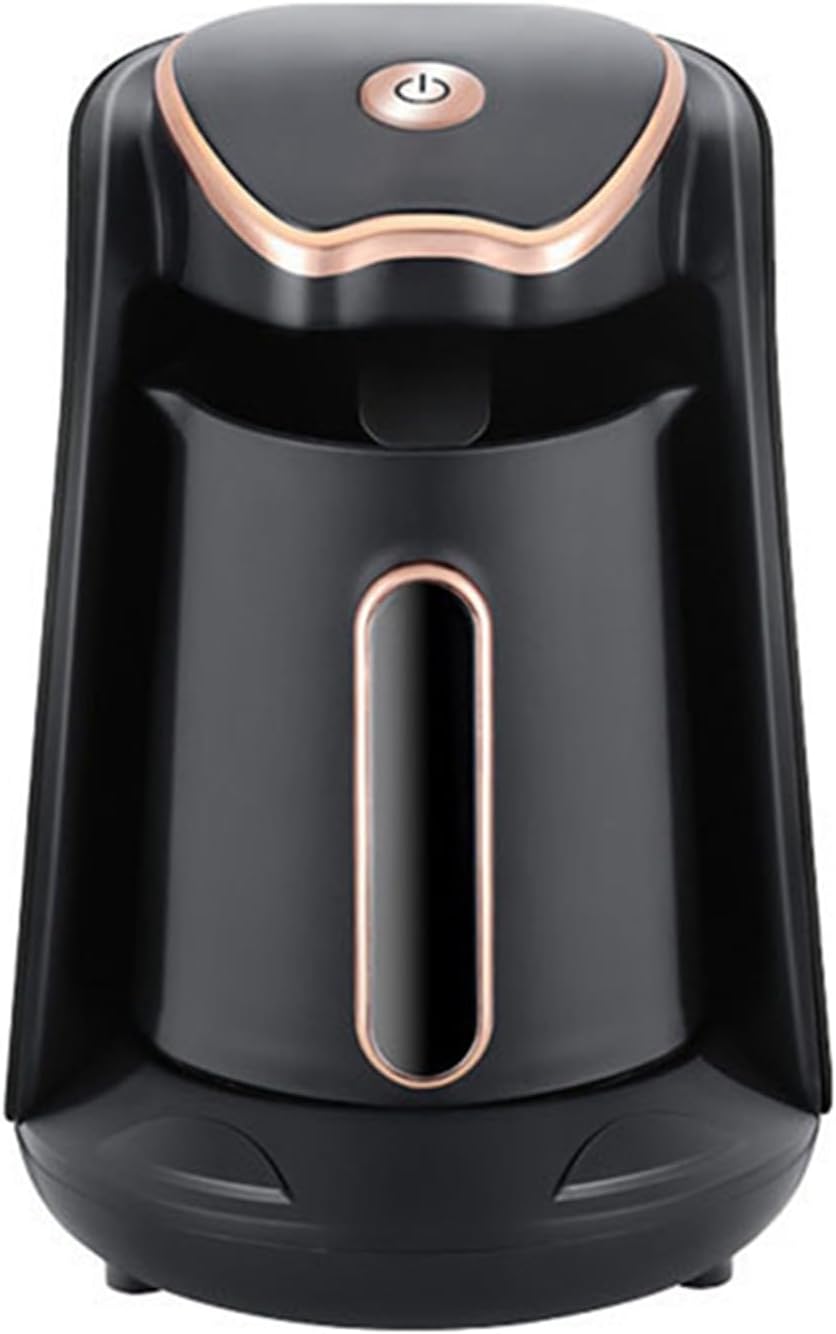 ماكينة تحضير قهوة تركية 600 واط، وعاء قهوة كهربائي قابل للإزالة، ماكينة تحضير قهوة كهربائية سعة 300 مل، ماكينة تحضير إسبريسو بزر تشغيل بنقرة واحدة وطلاء غير لاصق