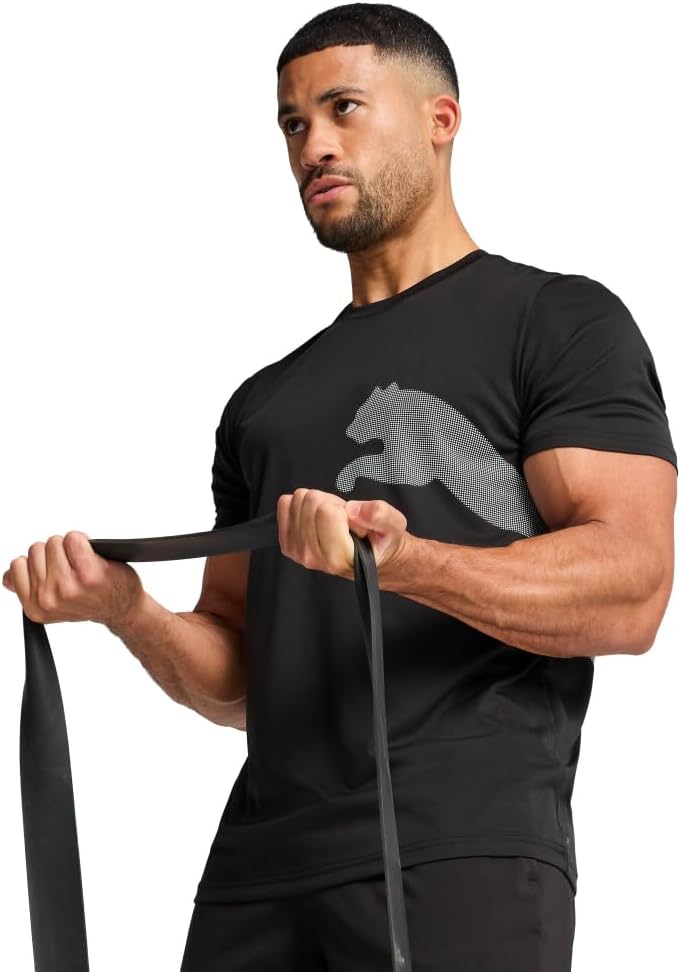 تيشيرت للرجال بشعار كبير مطبوع عليه «Train All Day» من بوما 1 تيشيرت للرجال بشعار كبير مطبوع عليه «Train All Day» من بوما