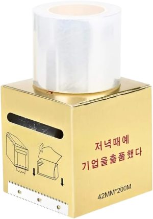 غشاء بلاستيكي لتغليف الحواجب ورفع الرموش، غشاء للاستعمال مرة واحدة مناسب لتاتو الحواجب من لوازم المكياج الدائم والميكروبليدينج، شفاف