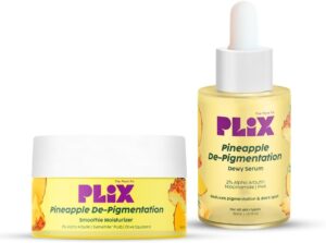 مجموعة نظام عناية بالبشرة مكونة من قطعتين، تتضمن مرطب بالأناناس لإزالة البقع الداكنة + سيروم مرطب وجه مع 2% اربوتين الفا للنساء والرجال من بليكس - ذا بلانت فيكس (30 مل + 50 غرام)