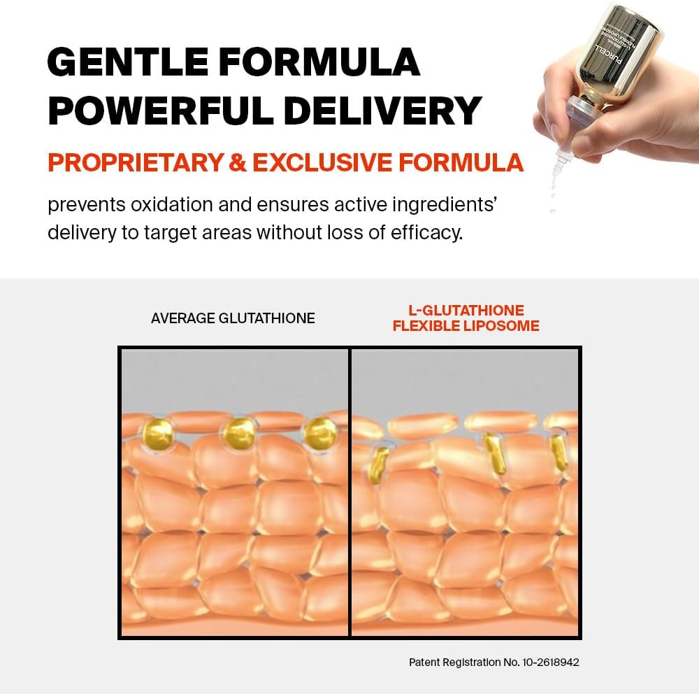 بورسيل سيروم للوجه بالجلوتاثيون بنسبة 5% - تركيز عالي مع فيتامين B3 وفيتامين E وحمض الترانيكساميك، مرطب ومشرق، خفيف الوزن، 1.01 اونصة 7 بورسيل سيروم للوجه بالجلوتاثيون بنسبة 5% - تركيز عالي مع فيتامين B3 وفيتامين E وحمض الترانيكساميك، مرطب ومشرق، خفيف الوزن، 1.01 اونصة - الصورة 7