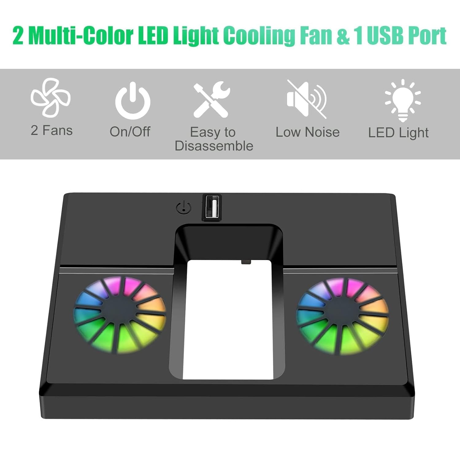 مروحة تبريد من ابوتو، متوافقة مع وحدة تحكم Xbox Series X، مراوح هادئة مزدوجة مع منفذ USB، مروحة خلفية مدمجة مع حامل امن ووسادات اهتزاز، تبديد حرارة سريع لوحدة تحكم الالعاب 4 مروحة تبريد من ابوتو، متوافقة مع وحدة تحكم Xbox Series X، مراوح هادئة مزدوجة مع منفذ USB، مروحة خلفية مدمجة مع حامل امن ووسادات اهتزاز، تبديد حرارة سريع لوحدة تحكم الالعاب - الصورة 4