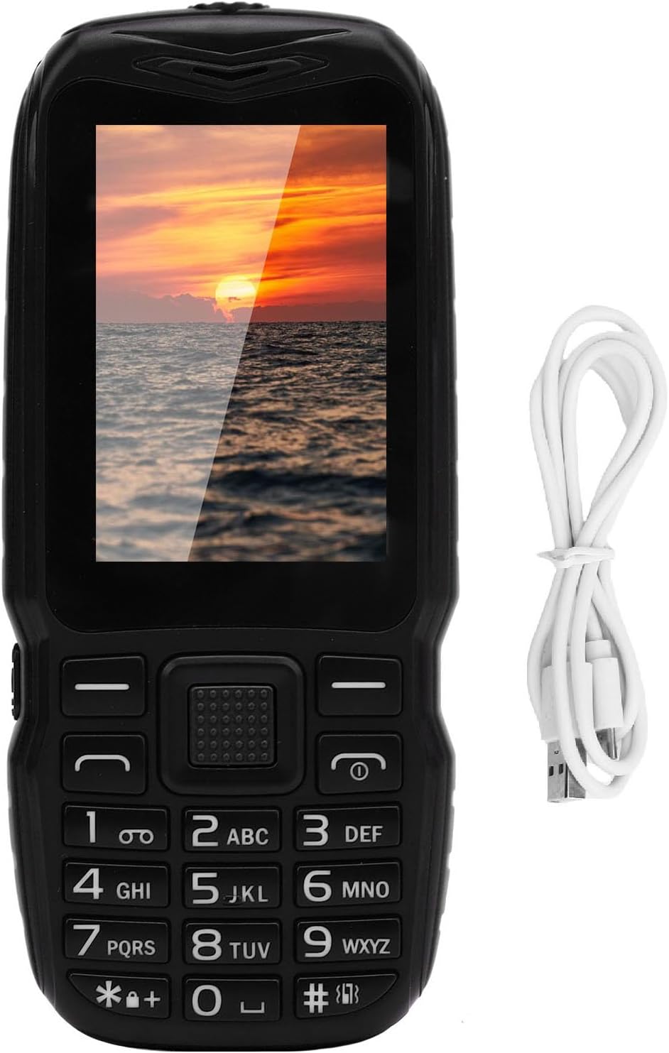 هاتف محمول سينيسيلي، 2G بشاشة HD مقاس 2.6 بوصة، يدعم شريحتين بوضع الاستعداد المزدوج، أزرار بلورية كبيرة، بطارية 3000 مللي أمبير، مع مفتاح جانبي علوي لكشاف الطوارئ (برتقالي) 16 618N8uy+RtL. AC SL1500