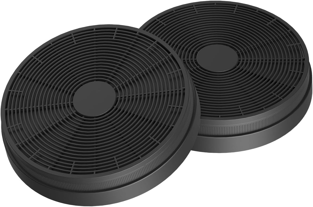 فلاتر كربون لشفاط الطهي CF014 من سوني، سهلة التركيب والاستبدال، فلاتر فحم جيدة التهوية بدون مجاري (عبوة من قطعتين)