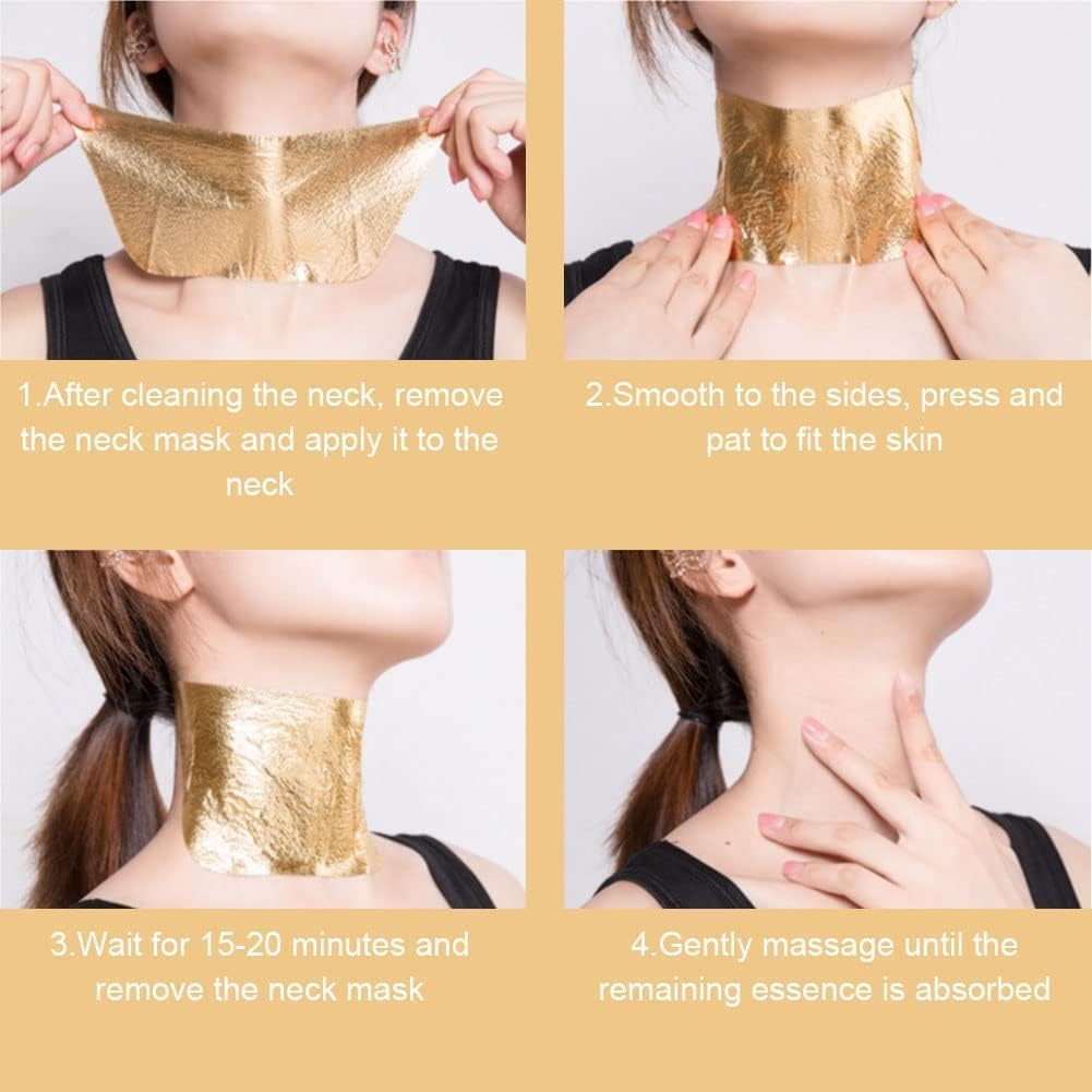 رقع مضادة للتجاعيد للرقبة، رقع قناع رفع الرقبة لازالة الخطوط الدقيقة والترطيب، رقع تجميل للعناية بالبشرة، 10 رقع 2 رقع مضادة للتجاعيد للرقبة، رقع قناع رفع الرقبة لازالة الخطوط الدقيقة والترطيب، رقع تجميل للعناية بالبشرة، 10 رقع - الصورة 2