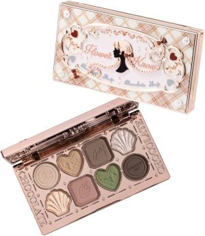 باليت ظلال عيون من فلاور نوز شوكليت ووندر شوب بثمانية الوان (02 يونغ شيبرديس)، متلألئ