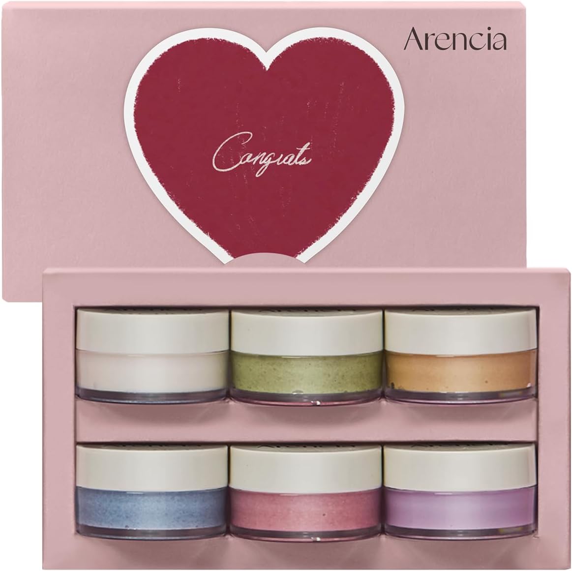 مجموعة هدايا منظف الوجه رايس موشي من ارينسيا، مجموعة من 6 أصناف بحجم 15 مل لكل منها مناسبة للسفر، مجموعة العناية بالبشرة الكورية، مجموعة هدايا العطلات