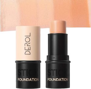 قلم كونسيلر وكريم اساس 2 في 1 - قلم كريم اساس ديرول، كونسيلر وكريم اساس ديرول، قلم كريم اساس وكونسيلر مكياج بتغطية كاملة كورية (04)، لنوع البشرة كل الأنواعة