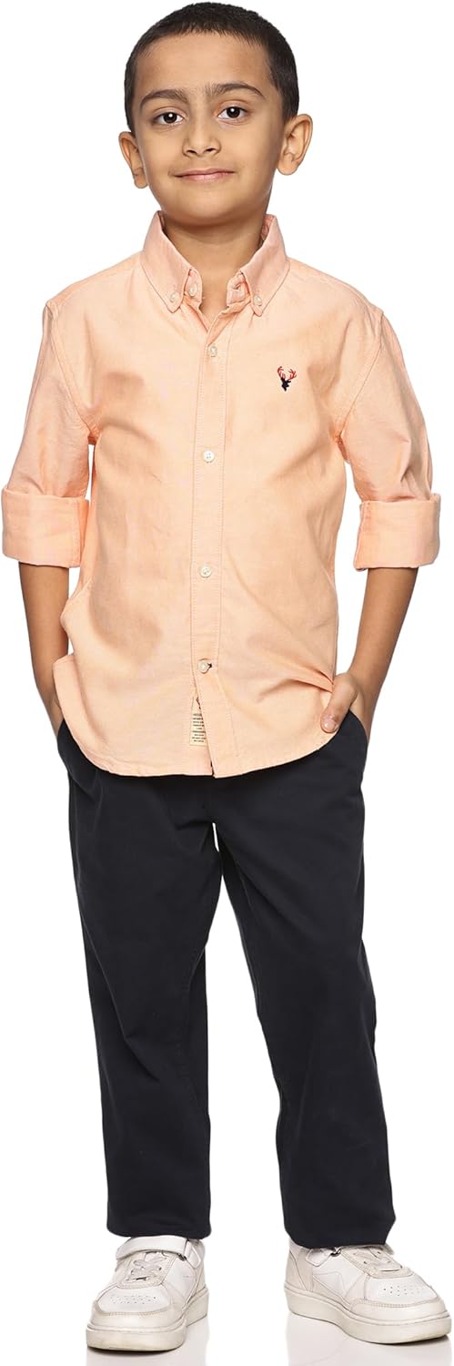 الولايات المتحدة الأمريكية قميص أوكسفورد رسمي بأكمام طويلة للأولاد من اي ال كيه | كلاسيكي بأزرار أمامية | قطن بياقة 4 الولايات المتحدة الأمريكية قميص أوكسفورد رسمي بأكمام طويلة للأولاد من اي ال كيه | كلاسيكي بأزرار أمامية | قطن بياقة - الصورة 4