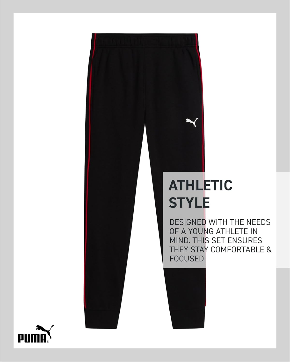 بدلة رياضية من الصوف الناعم بسحاب للأولاد من بوما، 3 قطع 6 بدلة رياضية من الصوف الناعم بسحاب للأولاد من بوما، 3 قطع - الصورة 6