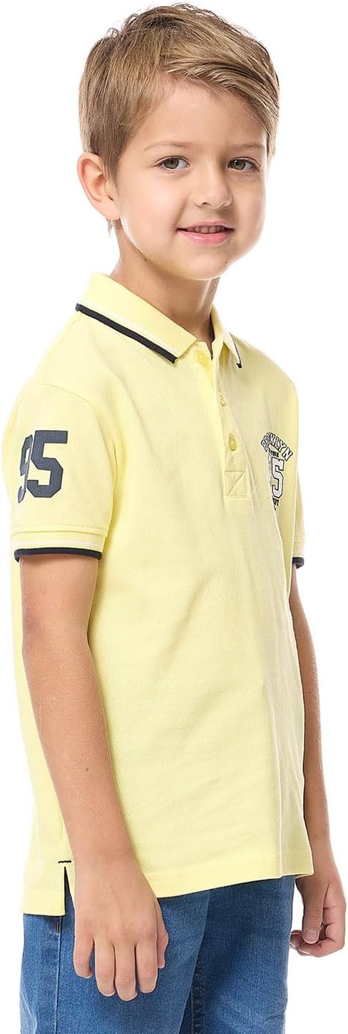 تيشرت بولو مطبوع باكمام قصيرة للاولاد 325-0145KB120-6 2 تيشرت بولو مطبوع باكمام قصيرة للاولاد 325-0145KB120-6 - الصورة 2