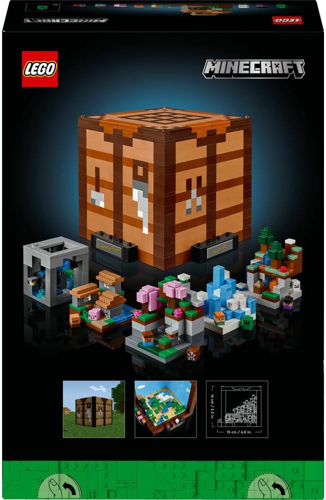 مجموعة لعبة ماين كرافت ذا كرافتينج تابل للبالغين من ليجو بيوم مع 8 شخصيات بما فيهم ستيف واليكس وموبس هدية للاعبي الذكرى السنوية الخامسة عشرة للرجال والنساء موديل 21265 بلاستيك 12 مجموعة لعبة ماين كرافت ذا كرافتينج تابل للبالغين من ليجو بيوم مع 8 شخصيات بما فيهم ستيف واليكس وموبس هدية للاعبي الذكرى السنوية الخامسة عشرة للرجال والنساء موديل 21265 بلاستيك - الصورة 12