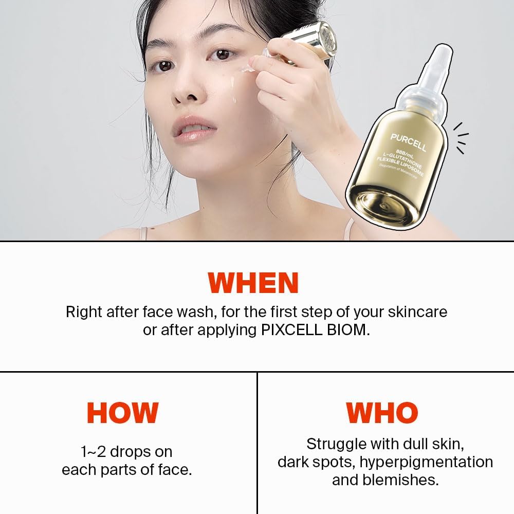 بورسيل سيروم للوجه بالجلوتاثيون بنسبة 5% - تركيز عالي مع فيتامين B3 وفيتامين E وحمض الترانيكساميك، مرطب ومشرق، خفيف الوزن، 1.01 اونصة 6 بورسيل سيروم للوجه بالجلوتاثيون بنسبة 5% - تركيز عالي مع فيتامين B3 وفيتامين E وحمض الترانيكساميك، مرطب ومشرق، خفيف الوزن، 1.01 اونصة - الصورة 6