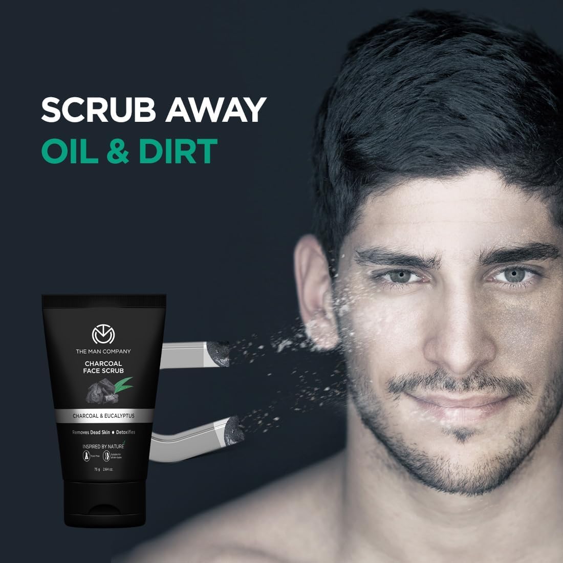 ذا مان كومباني مقشر الوجه بالفحم للبشرة المتوهجة | مضاد لحب الشباب، مزيل الرؤوس السوداء للبشرة الدهنية، 75 غرام 5 ذا مان كومباني مقشر الوجه بالفحم للبشرة المتوهجة | مضاد لحب الشباب، مزيل الرؤوس السوداء للبشرة الدهنية، 75 غرام - الصورة 5