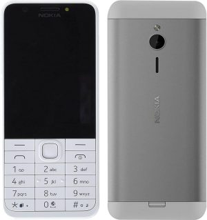 نوكيا 230 شريحتين اتصال - شاشة 2.8 بوصة، شبكة الجيل الثاني، ذاكرة رام 16 ميجابايت، فضي داكن