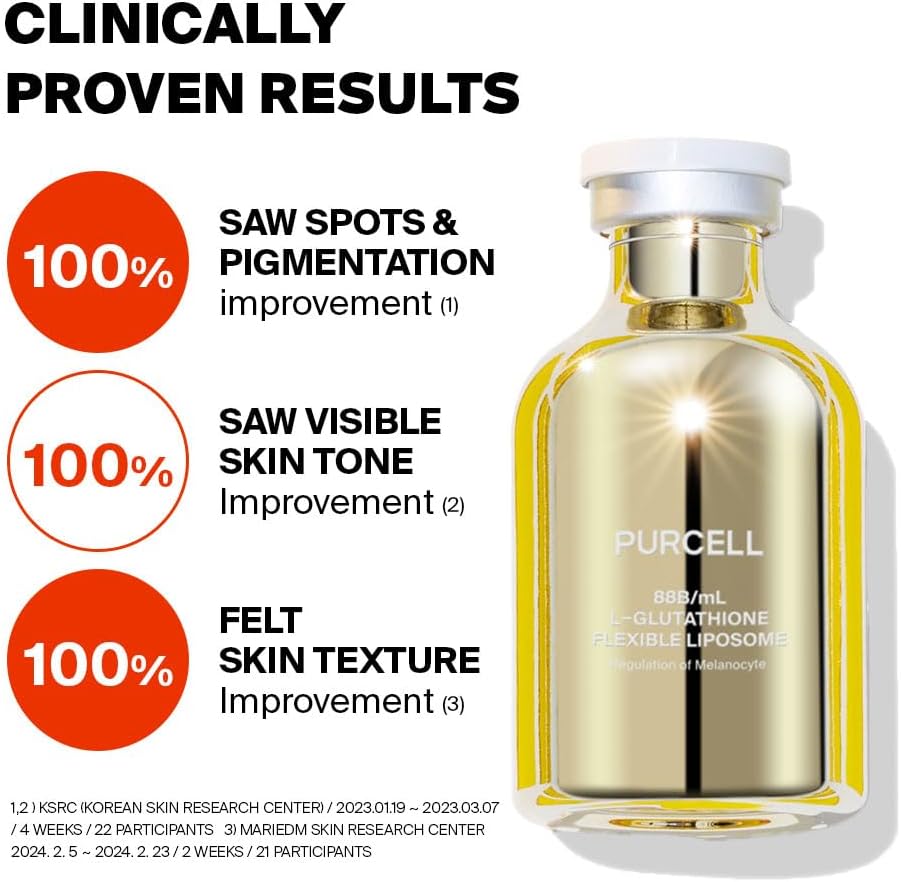 بورسيل سيروم للوجه بالجلوتاثيون بنسبة 5% - تركيز عالي مع فيتامين B3 وفيتامين E وحمض الترانيكساميك، مرطب ومشرق، خفيف الوزن، 1.01 اونصة 4 بورسيل سيروم للوجه بالجلوتاثيون بنسبة 5% - تركيز عالي مع فيتامين B3 وفيتامين E وحمض الترانيكساميك، مرطب ومشرق، خفيف الوزن، 1.01 اونصة - الصورة 4