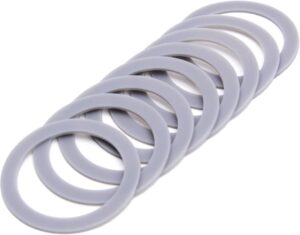 حشية مطاطية للخلاط مقاس 2.6 انش تتضمن 8 عبوات من حلقات الإغلاق على شكل حرف O، قطعة بديلة 132812-07، تناسب موديلات بلاك اند ديكر BL5000-08 BL1900 BL3900 BL4900 BL5000 BL5900 BL6000، ألوان متعددة