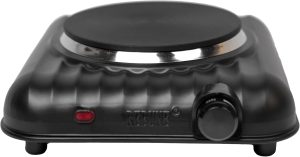 موقد كهربائي مفرد بقوة 1000 واط، 5 مستويات حرارة مع نظام أمان، أسود، ار اي-4-060