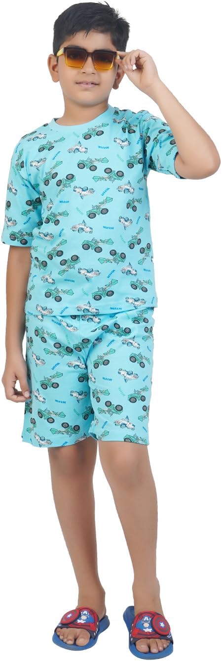 بدلة مكونة من تي شيرت وشورت للأولاد بكتف منسدل من تي تو اف BYS-TSRT-SHRTS-01 (عبوة من 3 قطع) 5 بدلة مكونة من تي شيرت وشورت للأولاد بكتف منسدل من تي تو اف BYS-TSRT-SHRTS-01 (عبوة من 3 قطع) - الصورة 5