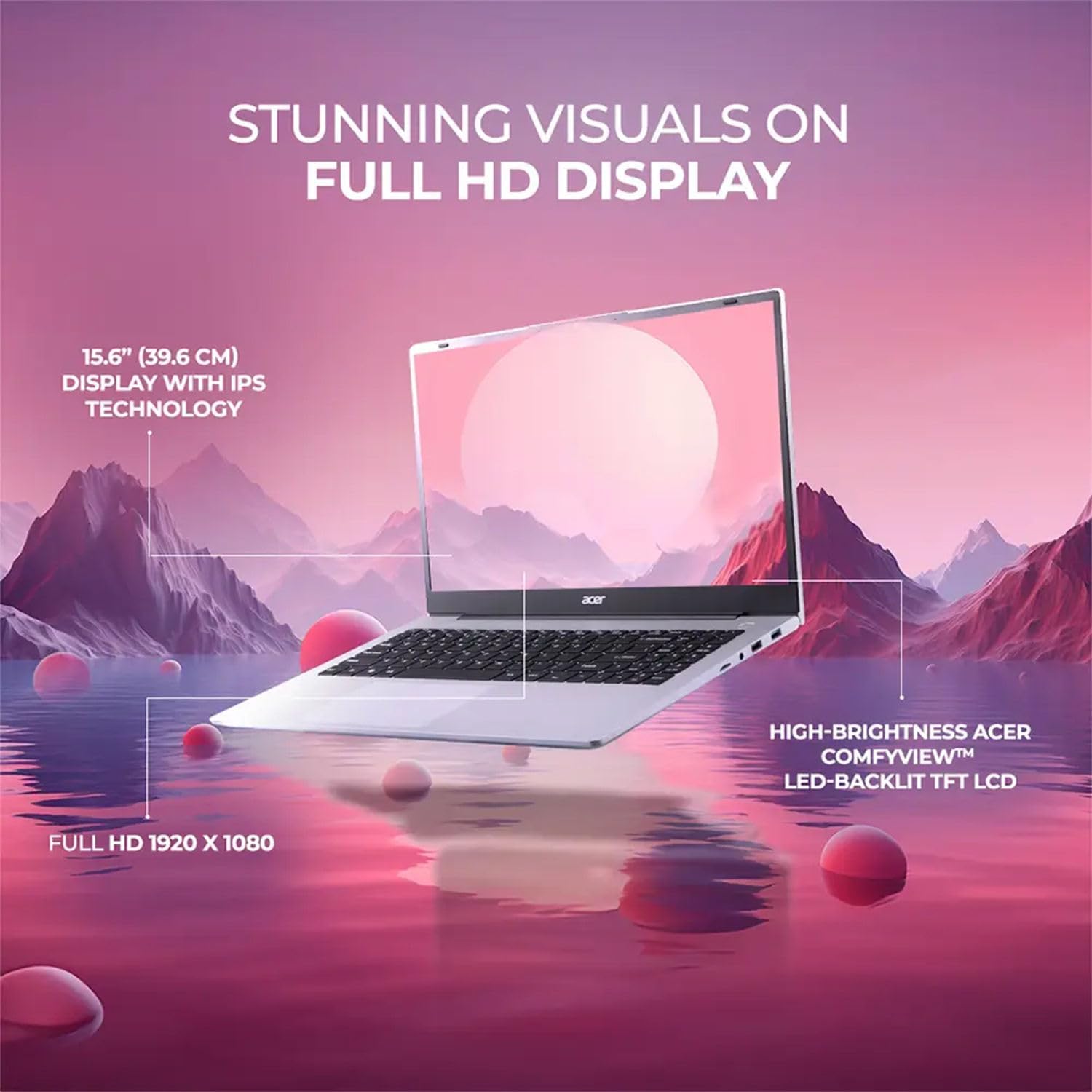 لابتوب اسباير 3 بريميوم أنيق ومحمول مع لوحة مفاتيح بإضاءة خلفية ووحدة معالجة مركزية AMD رايزن 5 7530U وشاشة 15.6 بوصة FHD IPS ورام 16GB وSSD 256GB بمنفذ PCIe وواي فاي 6 ومنفذ C وويندوز 11 برو من ايسر 4 لابتوب اسباير 3 بريميوم أنيق ومحمول مع لوحة مفاتيح بإضاءة خلفية ووحدة معالجة مركزية AMD رايزن 5 7530U وشاشة 15.6 بوصة FHD IPS ورام 16GB وSSD 256GB بمنفذ PCIe وواي فاي 6 ومنفذ C وويندوز 11 برو من ايسر - الصورة 4