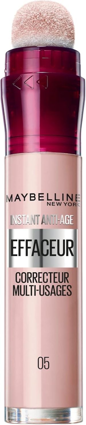 مايبيلين نيويورك - كونسيلر / مصحح سائل - ممحاة فورية مضادة للشيخوخة - اللون: هايلايتر بينك (05) - 5 مل، لنوع البشرة متوسطة، زهري، عادي