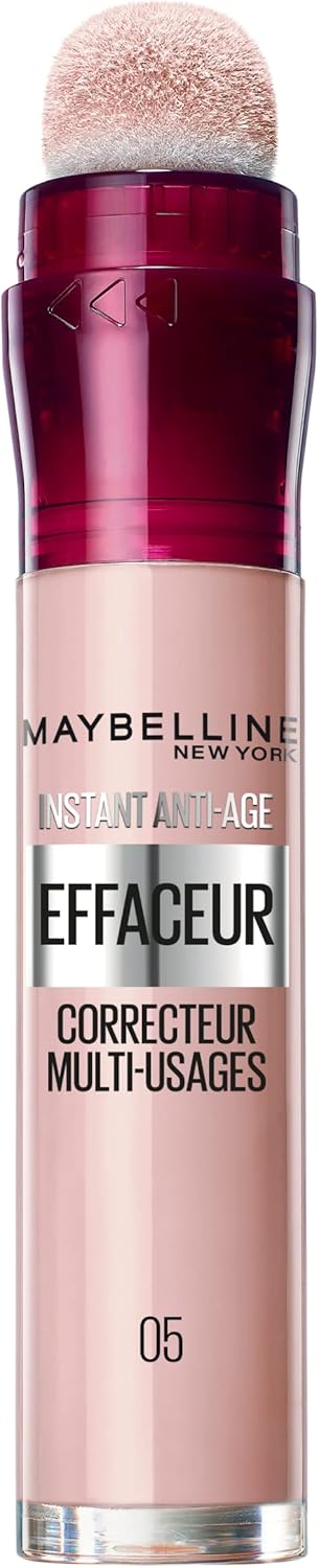 مايبيلين نيويورك - كونسيلر / مصحح سائل - ممحاة فورية مضادة للشيخوخة - اللون: هايلايتر بينك (05) - 5 مل، لنوع البشرة متوسطة، زهري، عادي