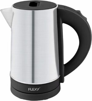 غلاية كهربائية من فليكسي 0.8 لتر - غلاية ستانلس ستيل بملف مخفي - ضمان لمدة عامين