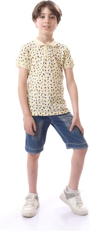 قميص بولو للأولاد من اندورا، موديل 35S23B30302