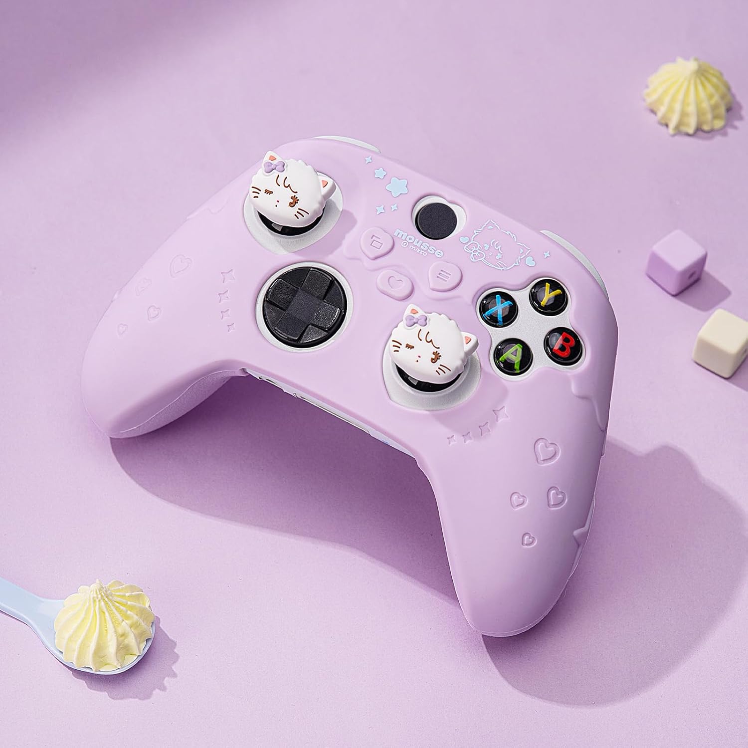 حافظة حماية من جيك شير متوافقة مع إكس بوكس سيريس X/S كنترولر، جراب مصنوع من السيليكون باللون البنفسجي 6 حافظة حماية من جيك شير متوافقة مع إكس بوكس سيريس X/S كنترولر، جراب مصنوع من السيليكون باللون البنفسجي - الصورة 6