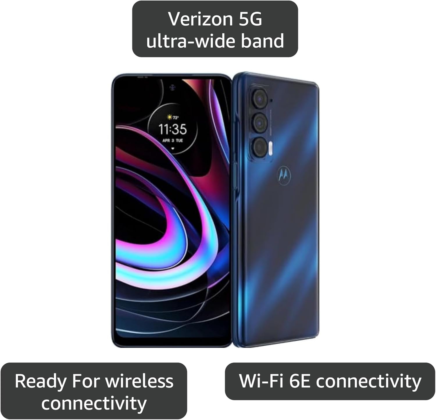 موتورولا موتو ايدج 5G UW 256GB ازرق نيبولا لفيريزون (مجدد) 2 موتورولا موتو ايدج 5G UW 256GB ازرق نيبولا لفيريزون (مجدد) - الصورة 2