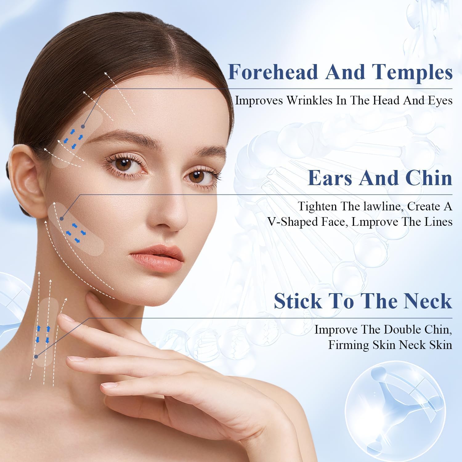 120 قطعة من شريط شد الوجه غير المرئي من يلا جوي، شريط شد الوجه غير المرئي، ملصق شد الوجه الفوري، شرائط وجه على شكل حرف V للبشرة المترهلة للذقن المزدوجة 5 120 قطعة من شريط شد الوجه غير المرئي من يلا جوي، شريط شد الوجه غير المرئي، ملصق شد الوجه الفوري، شرائط وجه على شكل حرف V للبشرة المترهلة للذقن المزدوجة - الصورة 5