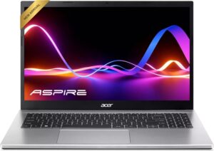 acer Aspire Premium Slim Laptop - 15.6" Full HD IPS 1080P Display - AMD Ryzen 3 7330U Quad-Core Processor - 16GB RAM - 256GB NVMe SSD - Webcam - Wi-Fi 6 - Windows 11 Pro - W/O Mouse