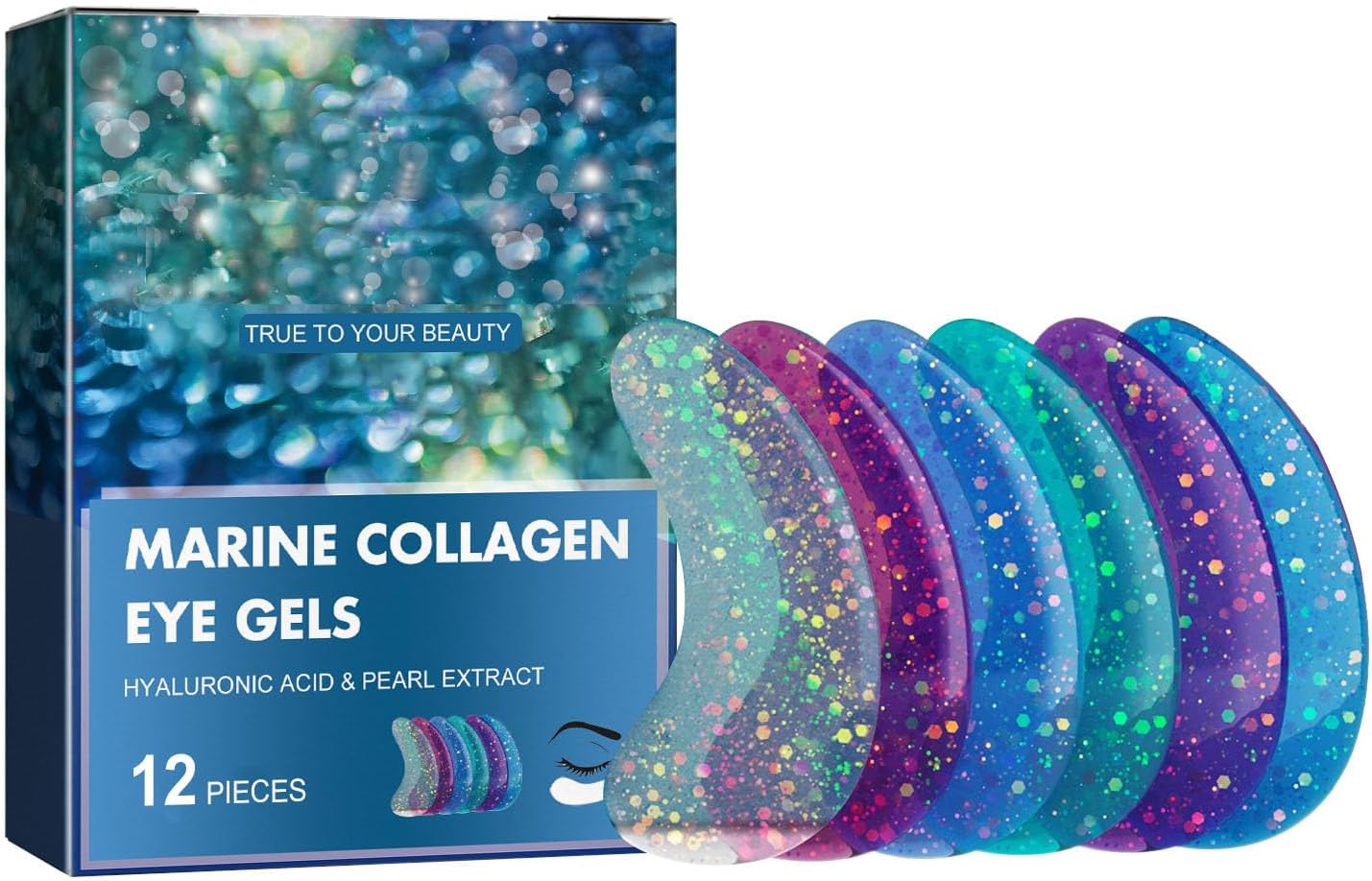 12 قطعة من وسادات العين بالكولاجين البحري مع حمض الهيالورونيك لوسائد ضد اكياس تزيل الهالات السوداء وسائد التجاعيد كل الأنواع، من سالاسابيل 1 12 قطعة من وسادات العين بالكولاجين البحري مع حمض الهيالورونيك لوسائد ضد اكياس تزيل الهالات السوداء وسائد التجاعيد كل الأنواع، من سالاسابيل