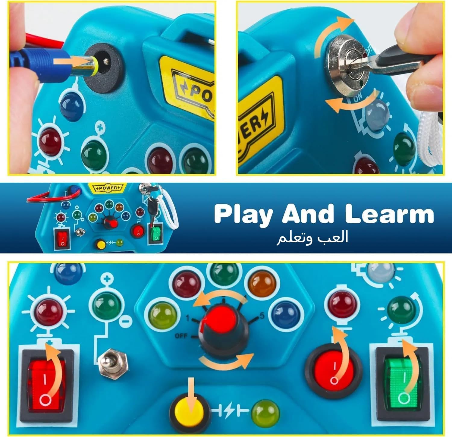 لعبة مونتيسوري للاطفال الصغار بعمر 1-3 سنوات لوحة حسية مفاتيح اضاءة من زيسين أنشطة التعلم لمرحلة ما قبل المدرسة 2-4 سفر لعيد ميلاد 1 2 3 4 للاولاد والبنات بلاستيك أزرق 2 لعبة مونتيسوري للاطفال الصغار بعمر 1-3 سنوات لوحة حسية مفاتيح اضاءة من زيسين أنشطة التعلم لمرحلة ما قبل المدرسة 2-4 سفر لعيد ميلاد 1 2 3 4 للاولاد والبنات بلاستيك أزرق - الصورة 2