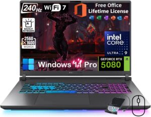 ASUS ROG Strix G18 Gaming Laptop - NVIDIA RTX 5080 GDDR7 • Intel 24 Core Ultra 9 275HX • 18" 2.5K 16:10 240Hz Display • w/Office Lifetime & Win 11 Pro • RGB Backlit KB • WiFi 7 • (64GB DDR5, 4TB SSD)