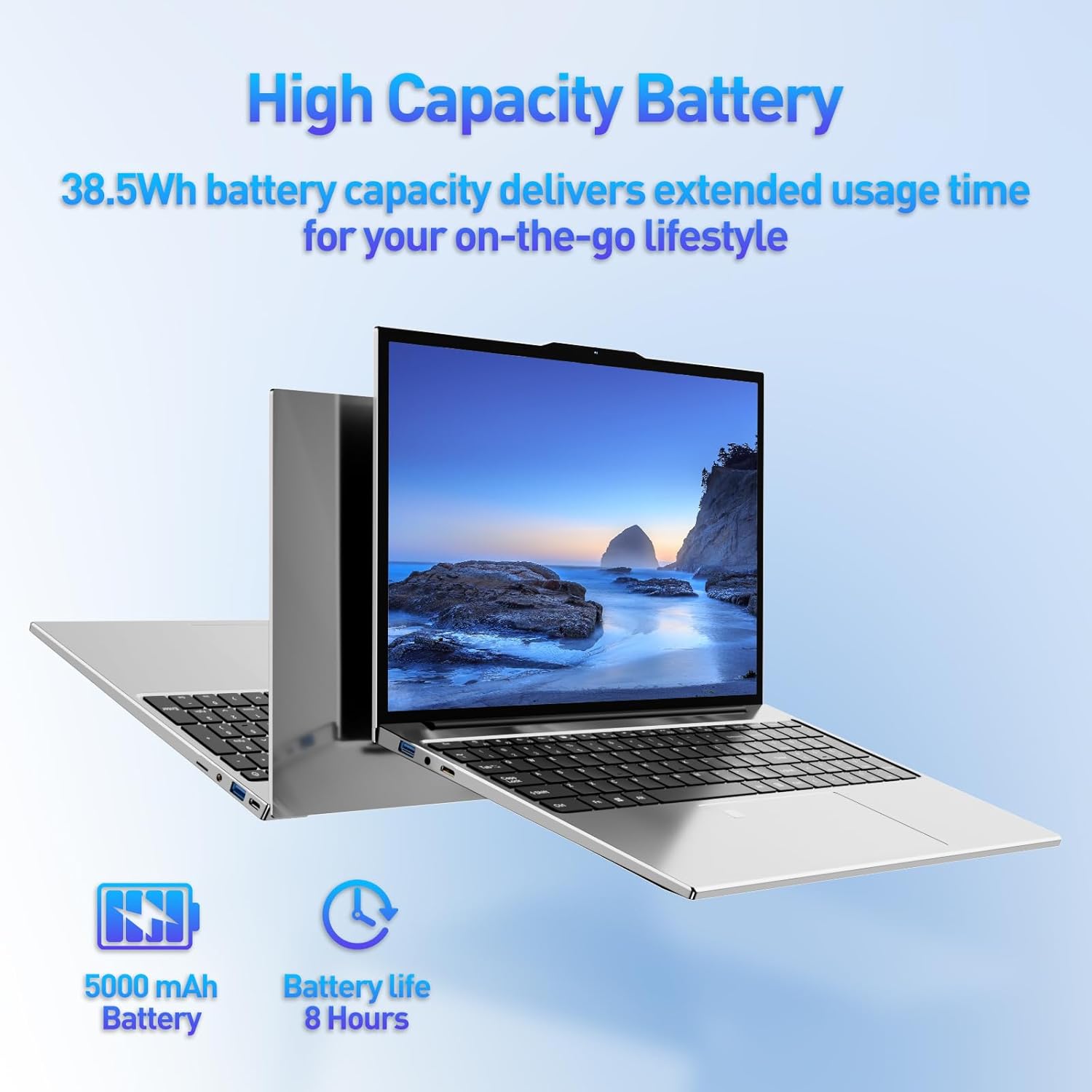 لابتوب 2025 بشاشة 15.6 بوصة ونظام ويندوز 11 بمعالج انتل كور i7-6500U وذاكرة 8GB DDR4 مع SSD بسعة 256GB بشاشة FHD ولوحة مفاتيح مضيئة ومستشعر بصمة وكاميرا ويب وواي فاي 5G وبلوتوث 5.2 وHDMI وUSB 3.0 6 لابتوب 2025 بشاشة 15.6 بوصة ونظام ويندوز 11 بمعالج انتل كور i7-6500U وذاكرة 8GB DDR4 مع SSD بسعة 256GB بشاشة FHD ولوحة مفاتيح مضيئة ومستشعر بصمة وكاميرا ويب وواي فاي 5G وبلوتوث 5.2 وHDMI وUSB 3.0 - الصورة 6