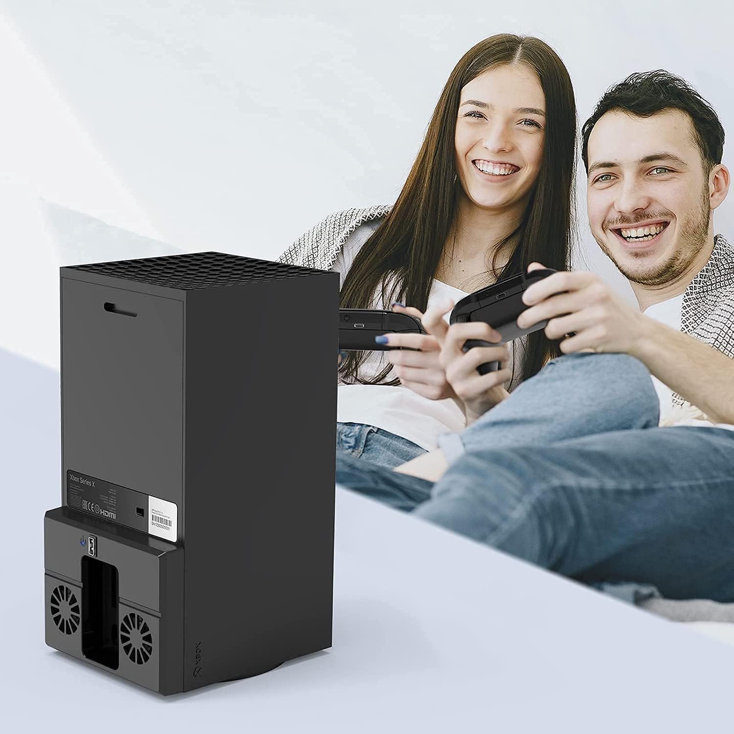 مروحة تبريد من ابوتو، متوافقة مع وحدة تحكم Xbox Series X، مراوح هادئة مزدوجة مع منفذ USB، مروحة خلفية مدمجة مع حامل امن ووسادات اهتزاز، تبديد حرارة سريع لوحدة تحكم الالعاب 8 مروحة تبريد من ابوتو، متوافقة مع وحدة تحكم Xbox Series X، مراوح هادئة مزدوجة مع منفذ USB، مروحة خلفية مدمجة مع حامل امن ووسادات اهتزاز، تبديد حرارة سريع لوحدة تحكم الالعاب - الصورة 8