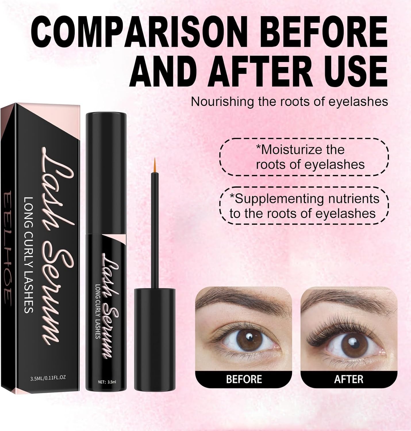 نوفولان سيروم نمو الرموش 3.5 مل لطيف مرطب سميك رموش طويلة تجعيد طبيعي جميلة العناية بالرموش يكثف ويثخف ترطيب 9 نوفولان سيروم نمو الرموش 3.5 مل لطيف مرطب سميك رموش طويلة تجعيد طبيعي جميلة العناية بالرموش يكثف ويثخف ترطيب - الصورة 9