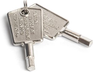 مفتاح بديل للثلاجة WR01X28053 لاجهزة هاير، ابيض