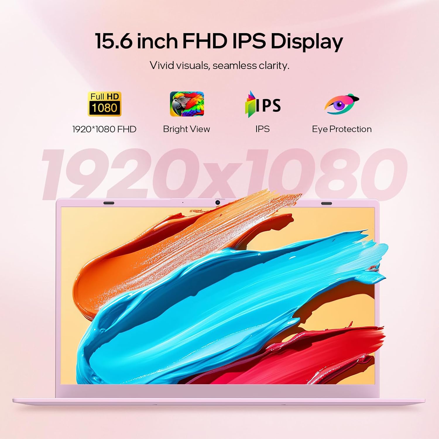 لابتوب فيجسيناب، 15.6 انش، ذاكرة RAM 12GB 512B SSD، معالج N150 رباعي النواة (يتفوق على N95، N5095)، حتى 3.6GHz، مايكروسوفت اوفيس 2024، ويندوز 11 برو، واي فاي 6، بلوتوث 5.2، كاميرا ويب، USB-C 5 لابتوب فيجسيناب، 15.6 انش، ذاكرة RAM 12GB 512B SSD، معالج N150 رباعي النواة (يتفوق على N95، N5095)، حتى 3.6GHz، مايكروسوفت اوفيس 2024، ويندوز 11 برو، واي فاي 6، بلوتوث 5.2، كاميرا ويب، USB-C - الصورة 5