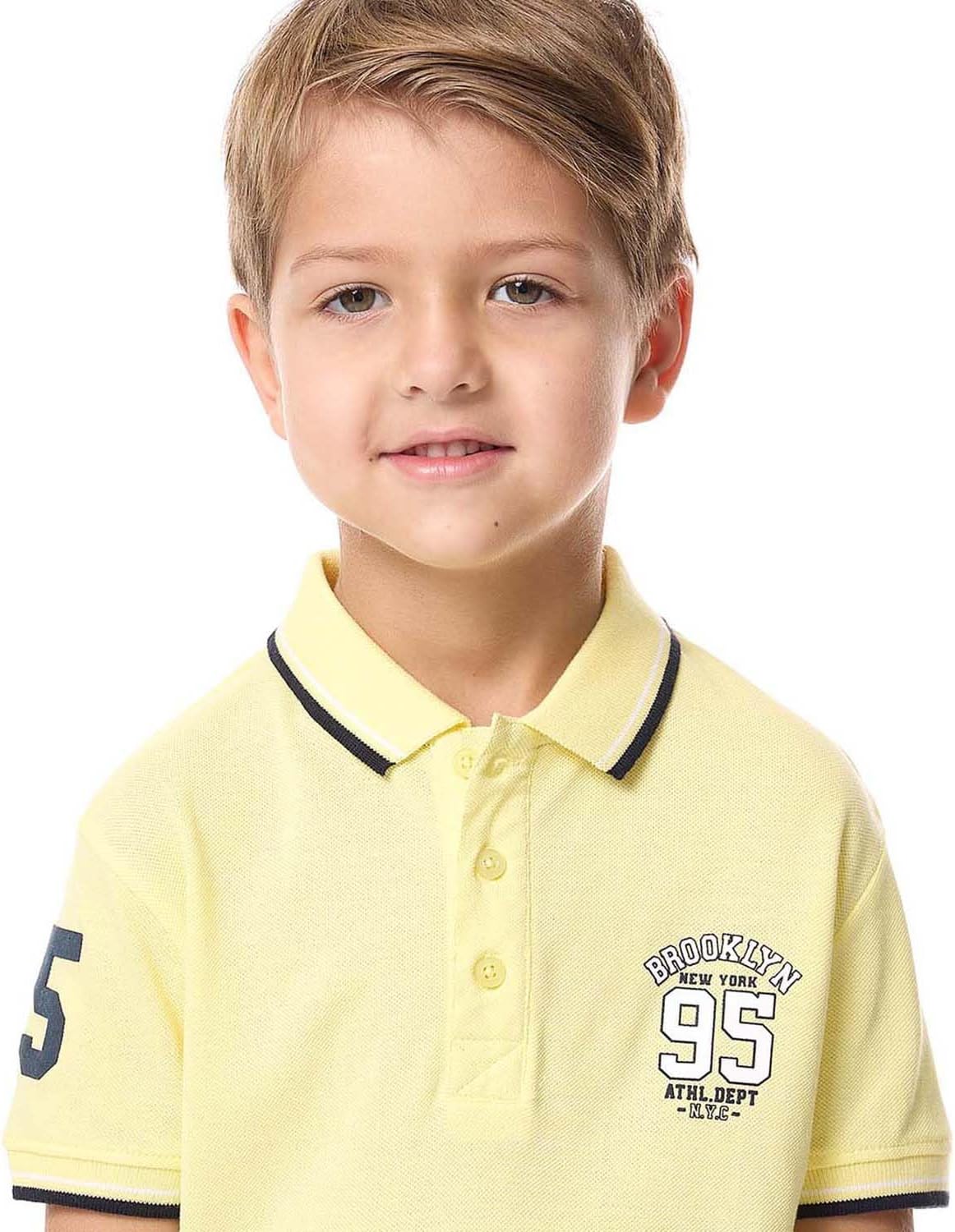 تيشرت بولو مطبوع باكمام قصيرة للاولاد 325-0145KB120-6 4 تيشرت بولو مطبوع باكمام قصيرة للاولاد 325-0145KB120-6 - الصورة 4