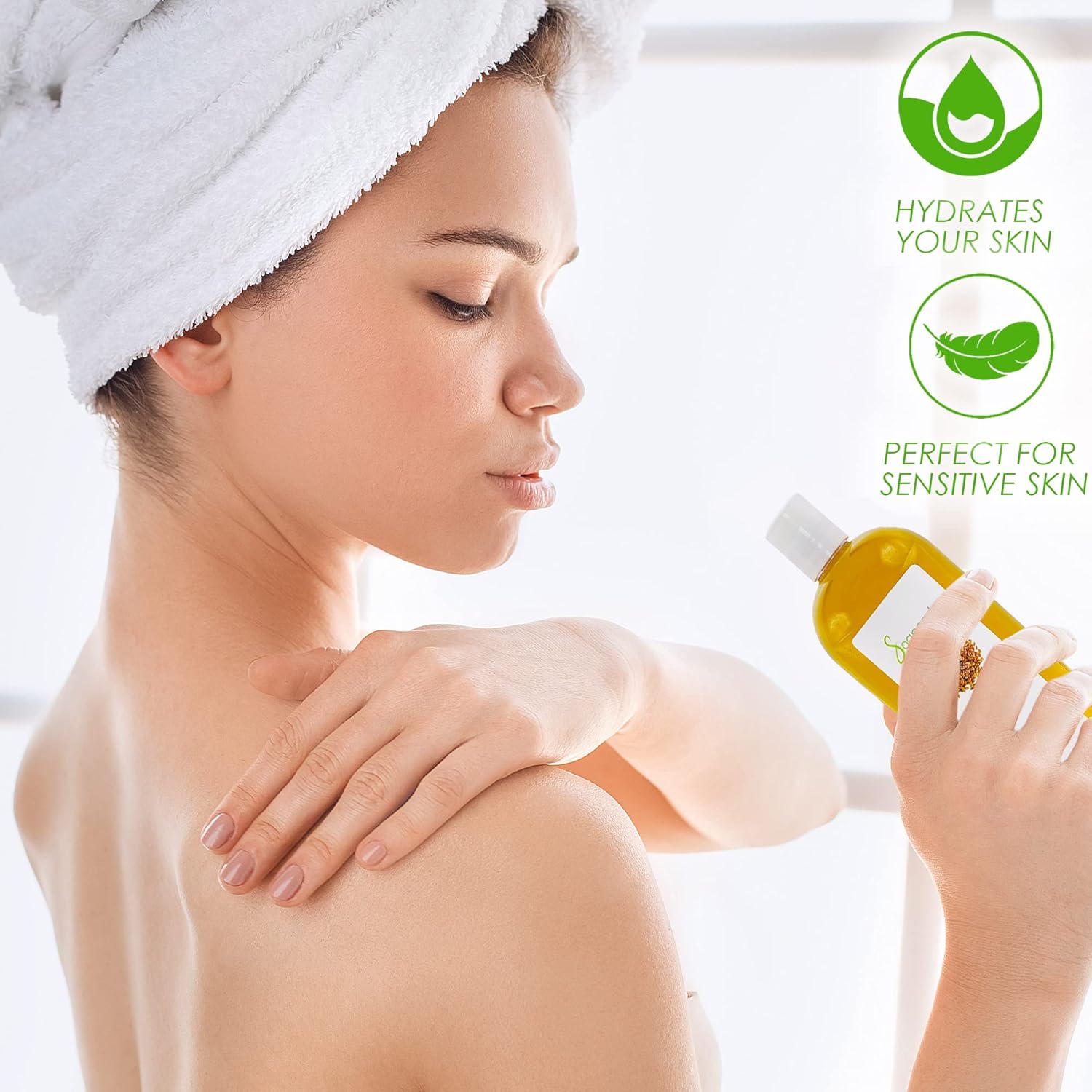 سوب بيوتي زيت بذور الكتان غير المكرر المعصور على البارد نقي وطبيعي 100% | للبشرة والشعر والوصفات التي تصنعها بنفسك | مصدر اوميجا 3 والا | 7 باوند 2 سوب بيوتي زيت بذور الكتان غير المكرر المعصور على البارد نقي وطبيعي 100% | للبشرة والشعر والوصفات التي تصنعها بنفسك | مصدر اوميجا 3 والا | 7 باوند - الصورة 2