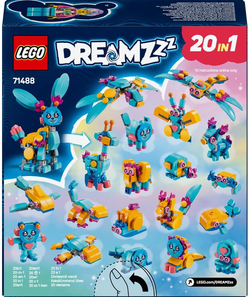 لعبة الأرنب القابلة لإعادة البناء، مغامرات حيوانات بانشو الإبداعية من ليغو DREAMZzz، مجموعة لعب خيالية للبنات والصبيان بعمر 7 سنوات أو أكثر مع شخصية إزي للعب الأدوار، هدية خيالية للأطفال 71488 10 لعبة الأرنب القابلة لإعادة البناء، مغامرات حيوانات بانشو الإبداعية من ليغو DREAMZzz، مجموعة لعب خيالية للبنات والصبيان بعمر 7 سنوات أو أكثر مع شخصية إزي للعب الأدوار، هدية خيالية للأطفال 71488 - الصورة 10