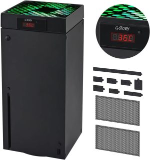 مصباح سيارة جي ستوري لسلسلة اكس بوكس اكس يعمل تلقائيًا من خلال ضبط درجة الحرارة، 3 سرعات 1500/1750/2000 وحدة/دقيقة (140 ملم)