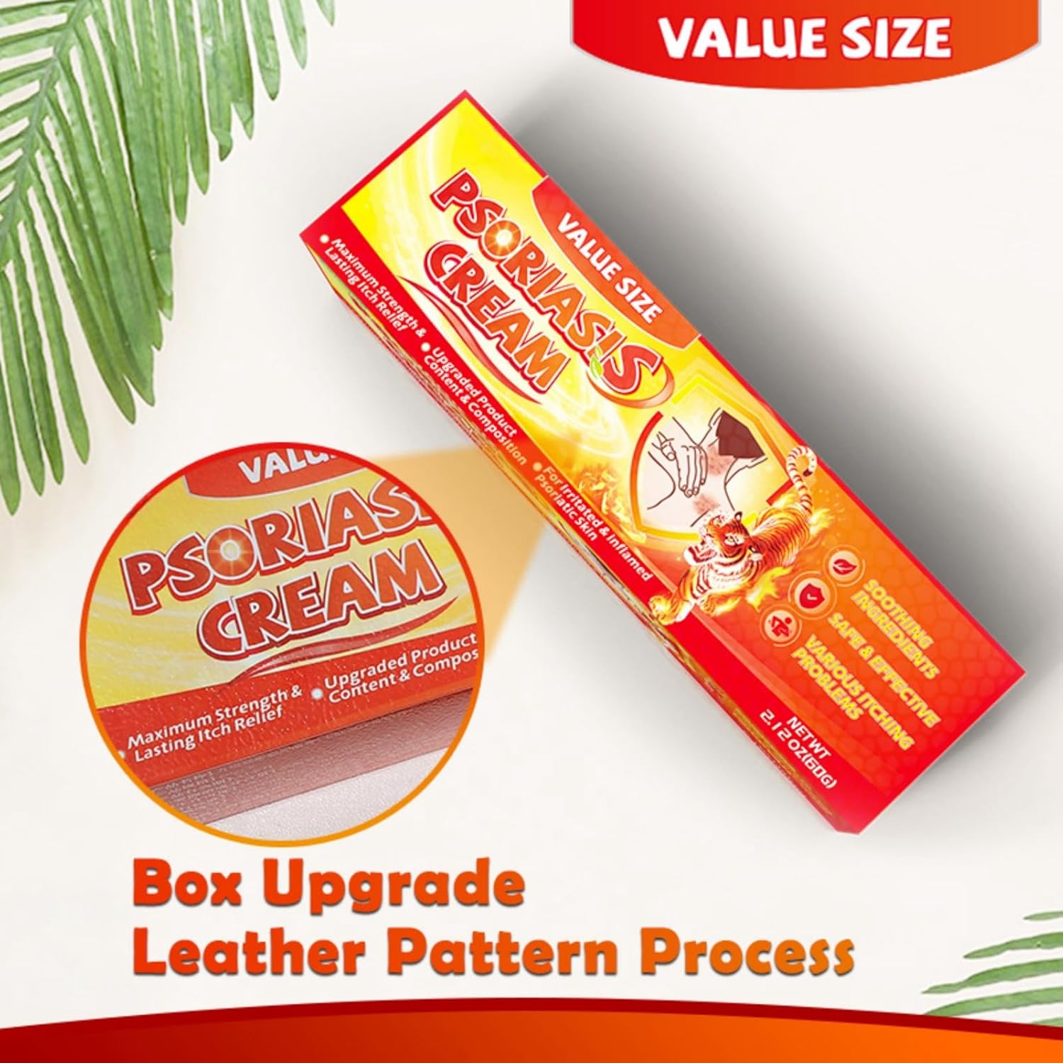 كريم الصدفية من هونبولو - تخفيف عالي القوة لمشاكل الحكة المختلفة - تركيبة طبيعية للبشرة المهيجة والملتهبة - يدوم طويلًا - سريع الامتصاص وغير دهني 60 جرام 5 كريم الصدفية من هونبولو - تخفيف عالي القوة لمشاكل الحكة المختلفة - تركيبة طبيعية للبشرة المهيجة والملتهبة - يدوم طويلًا - سريع الامتصاص وغير دهني 60 جرام - الصورة 5