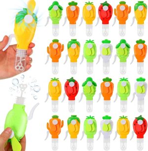 عصي الفقاعات الصغيرة عصا فقاعات كبيرة للأطفال 24 قطعة صغيرة محمولة لعيد الميلاد الزفاف الحفلات هدايا جوائز الكرنفالات من ازوني