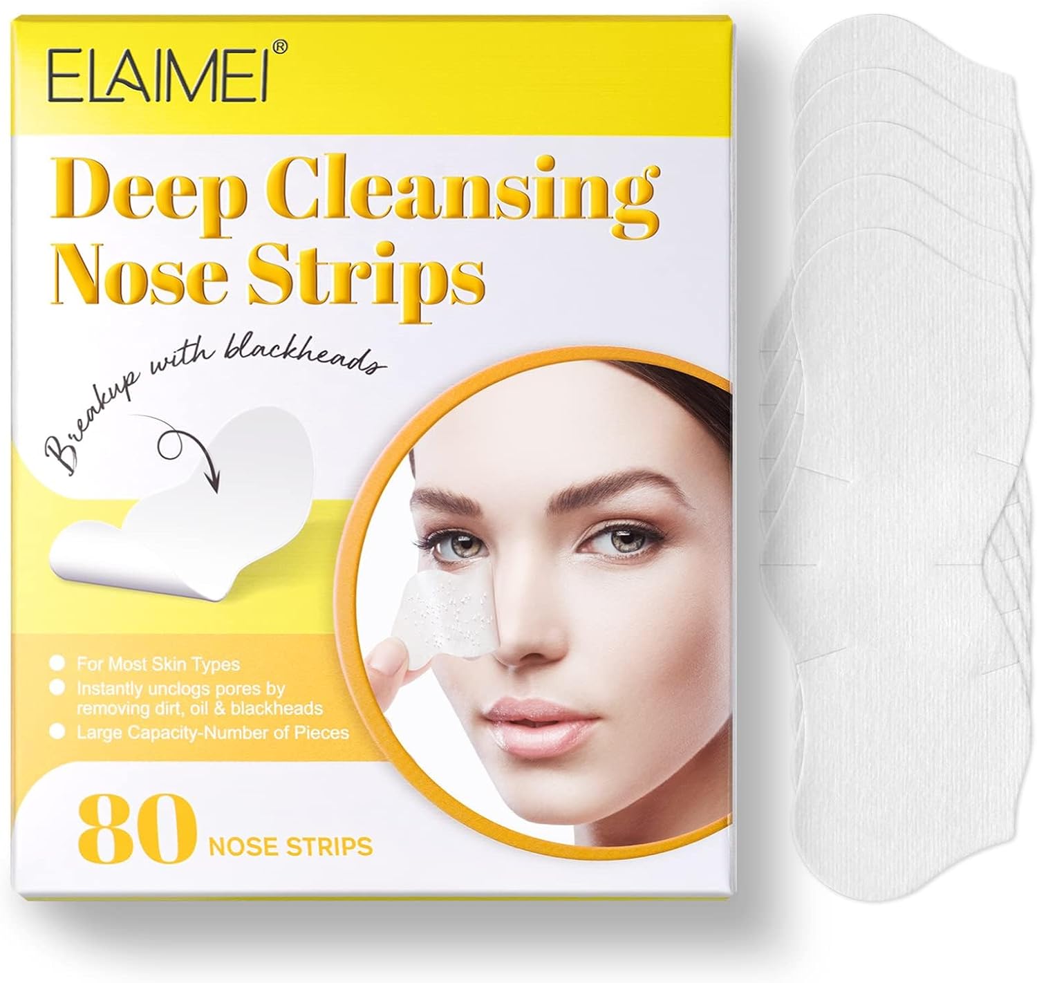 80 قطعة من شرائط ازالة الرؤوس السوداء من بوكيلا، لازالة الرؤوس السوداء الفحمية، للعناية بالبشرة والتنظيف العميق، مزيل الرؤوس السوداء، منظف مسام الانف والوجه، لجميع انواع البشرة 1 80 قطعة من شرائط ازالة الرؤوس السوداء من بوكيلا، لازالة الرؤوس السوداء الفحمية، للعناية بالبشرة والتنظيف العميق، مزيل الرؤوس السوداء، منظف مسام الانف والوجه، لجميع انواع البشرة